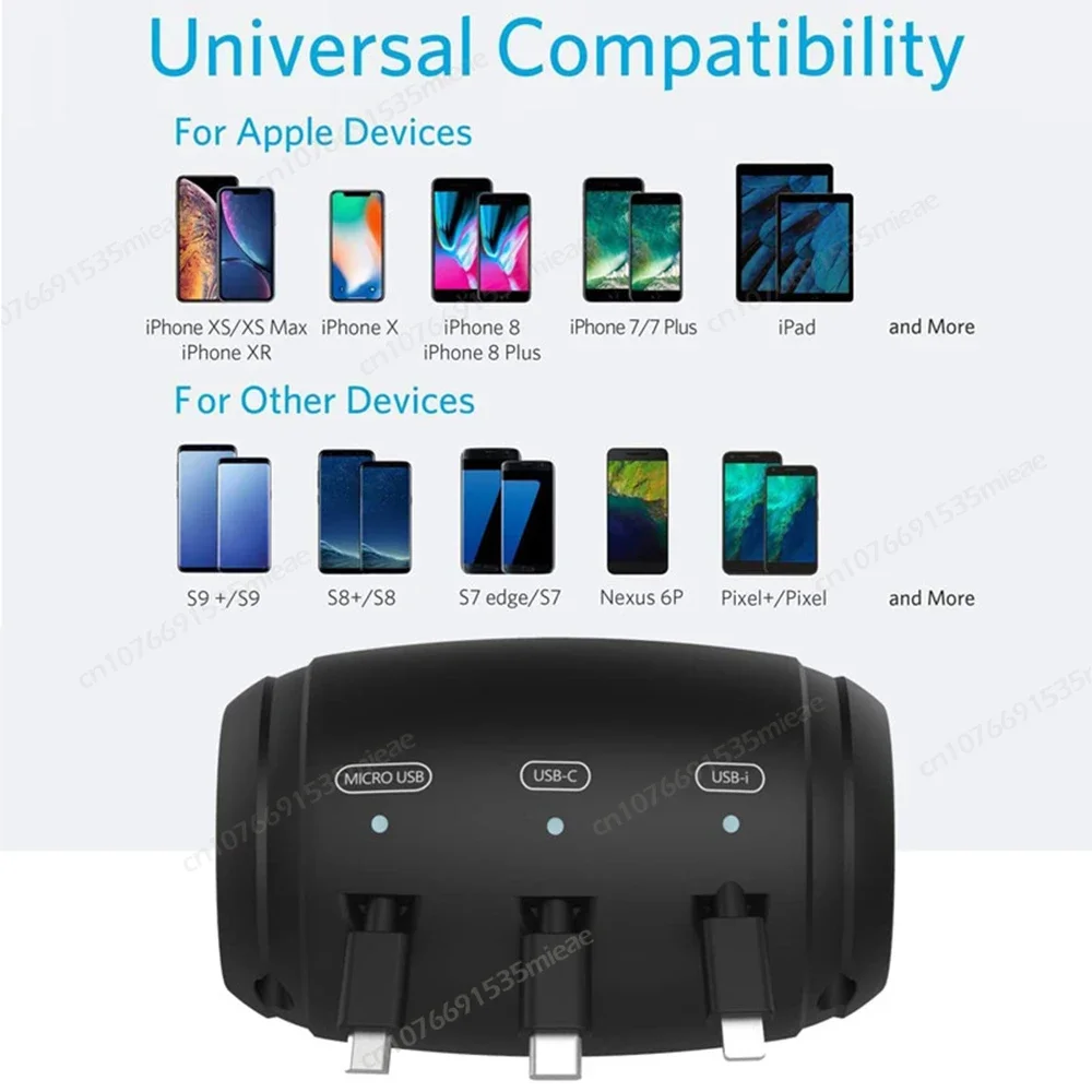 FreedomAutoGear™ 3-in-1 Retractable Car Charging Station for Backseat – 36W Fast Charging Headrest Dock with USB-C, Lightning & Micro-USB Cables