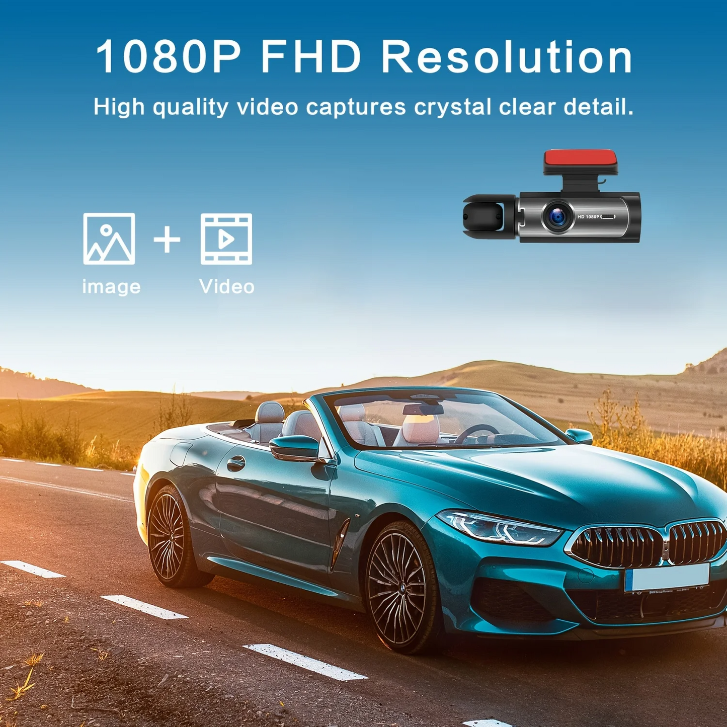 FreedomAutoGear™ 1080P WiFi Dual Dash Cam with IR Night Vision | Front and Inside Car Camera